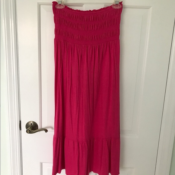 Express pink strapless cotton sundress - Picture 2 of 5